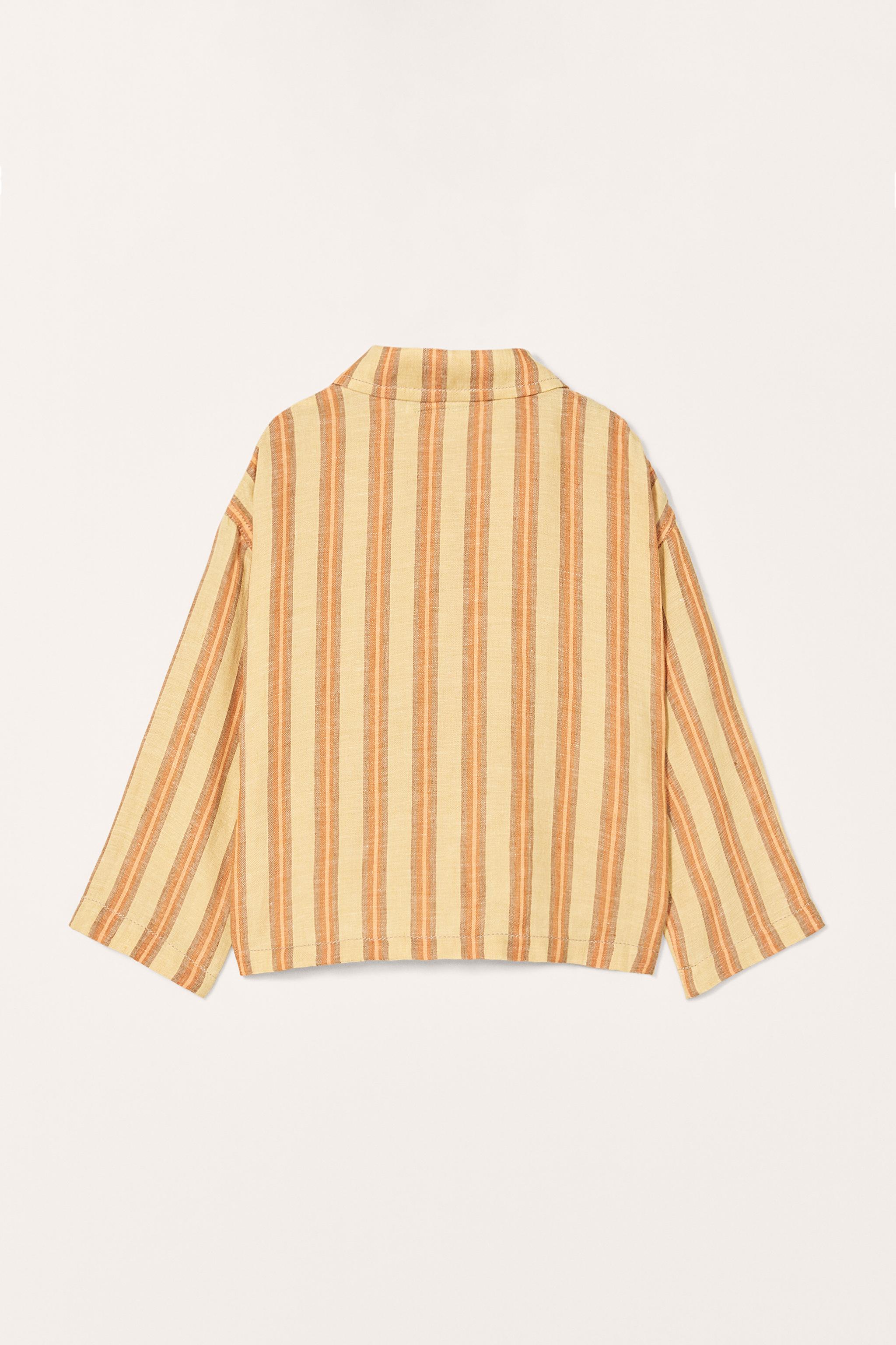 LIMITED EDITION 100% LINEN STRIPED SHIRT